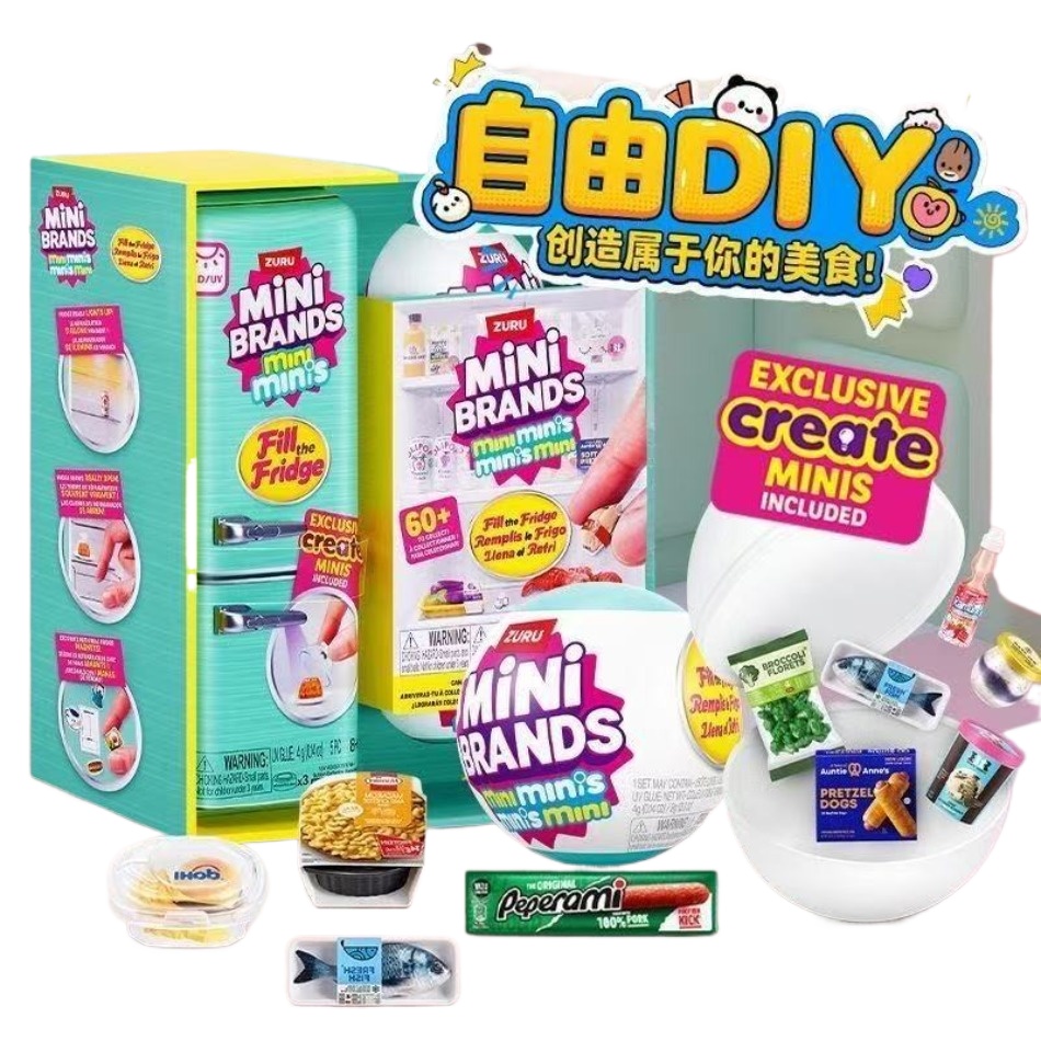 Kids Toys Brand - Mini refrigerator set toy play house