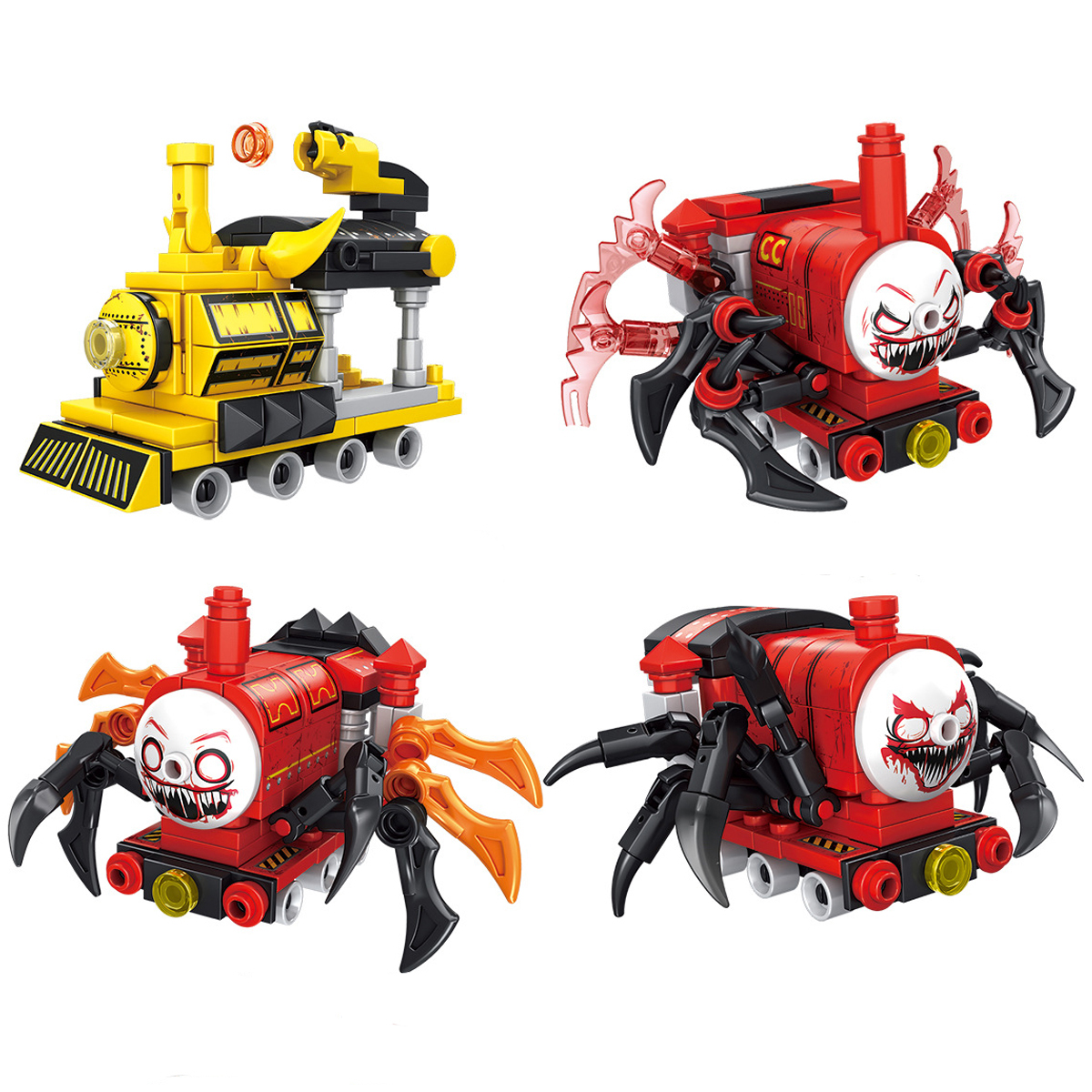 Kids Toys Christmas 2025 - Cartoon Spider Train Monster Steam Trains