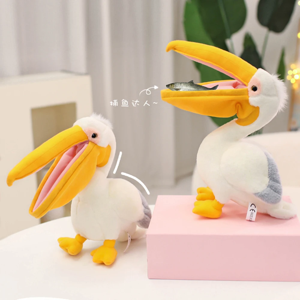 Kids Toys Low Price - Cartoon Pelican Plush Toys Realistic White