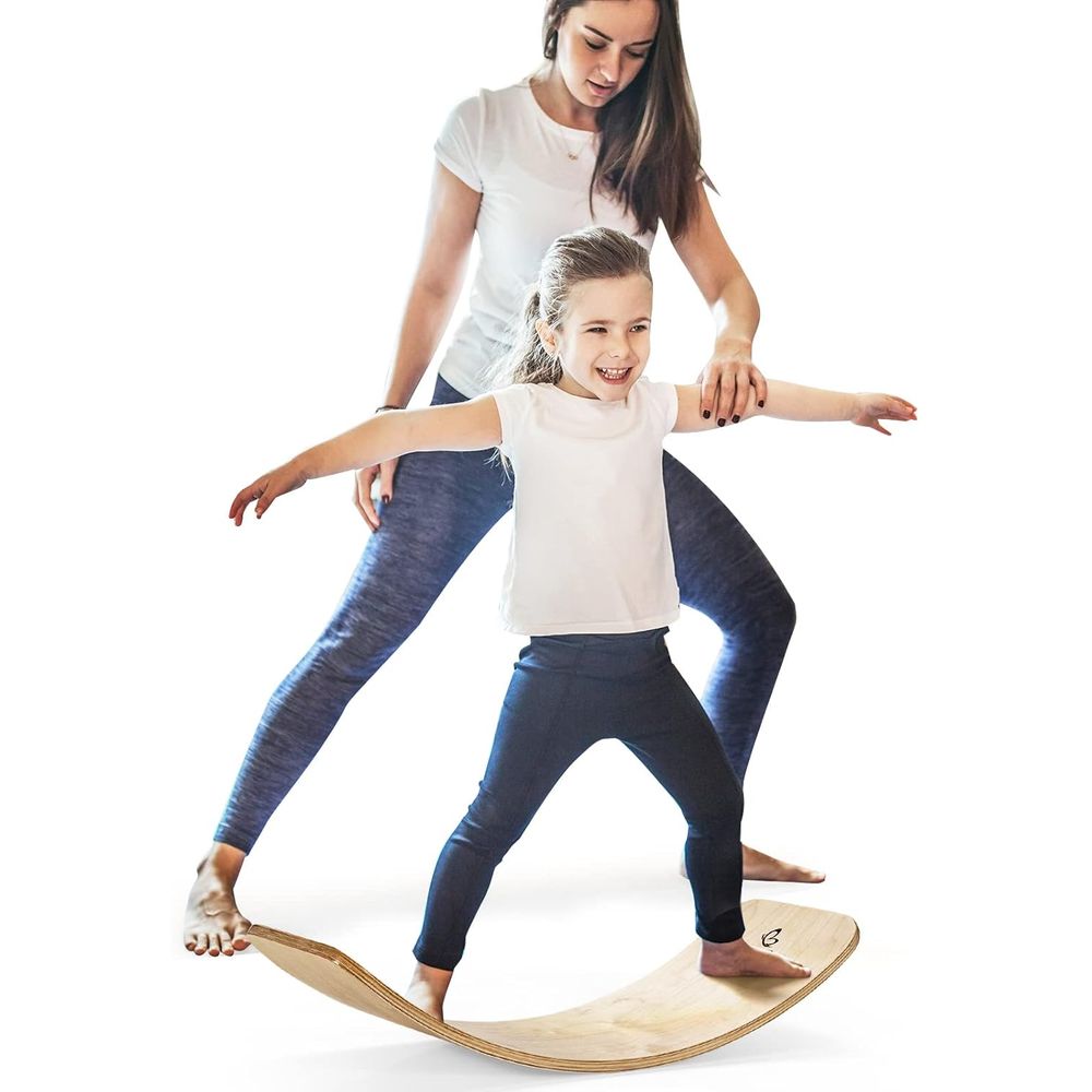 Kids Yoga Toys - 35 Wooden Balance Board for Kids