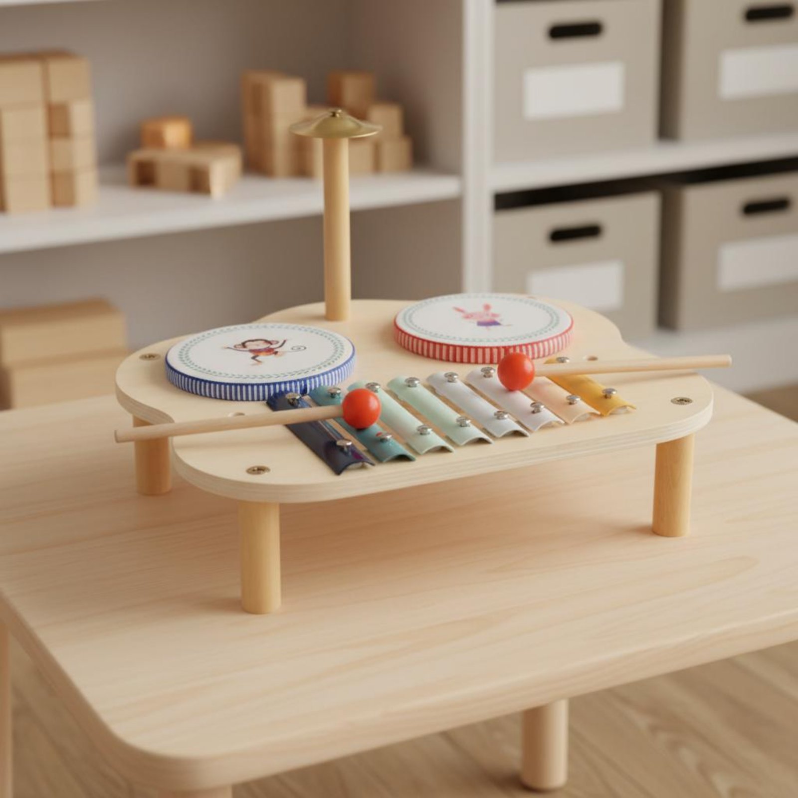 Kids Toys Xylophone - Wooden Music Station Child-Centered Inspired Xylophone