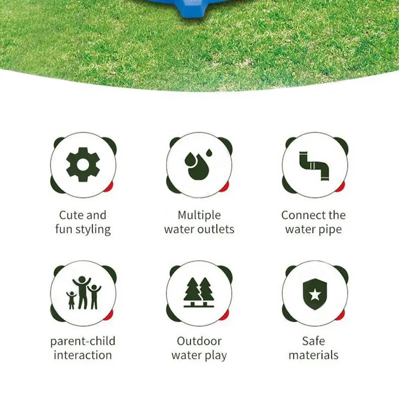 360 Degree Water Sprinkler Rot - Kids Yard Toys recensione e prezzo