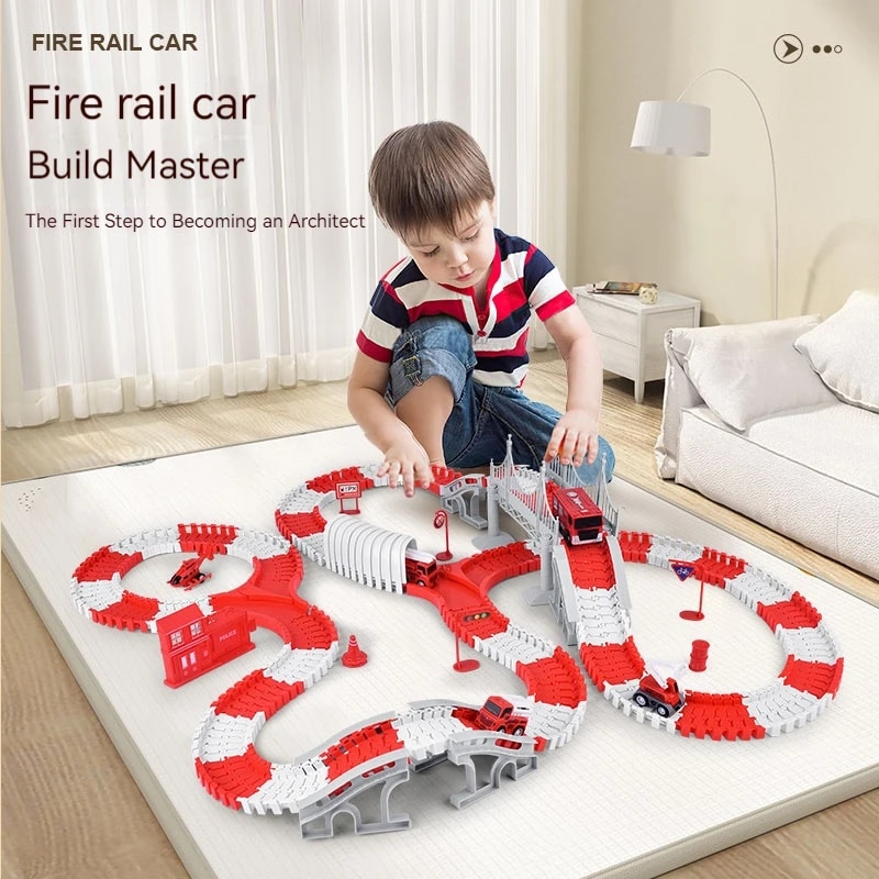 Fire Engine Track Assembling C - Toy Train Track Set recensione e prezzo