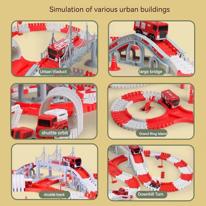 Fire Engine Track Assembling C - Toy Train Track Set recensione e prezzo
