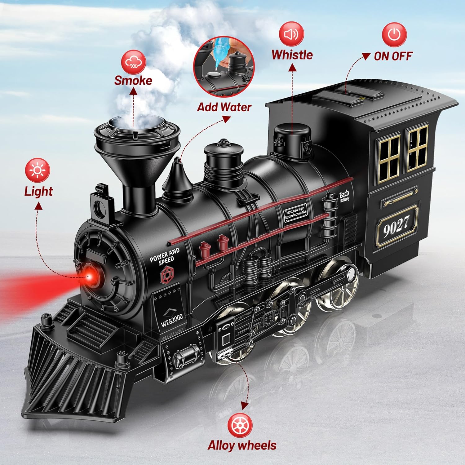 Train Set - Metal Train Toys w - Toy Train Track Set recensione e prezzo