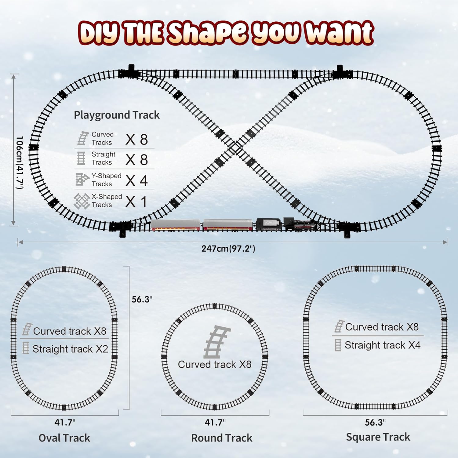 Train Set - Metal Train Toys w - Toy Train Track Set recensione e prezzo