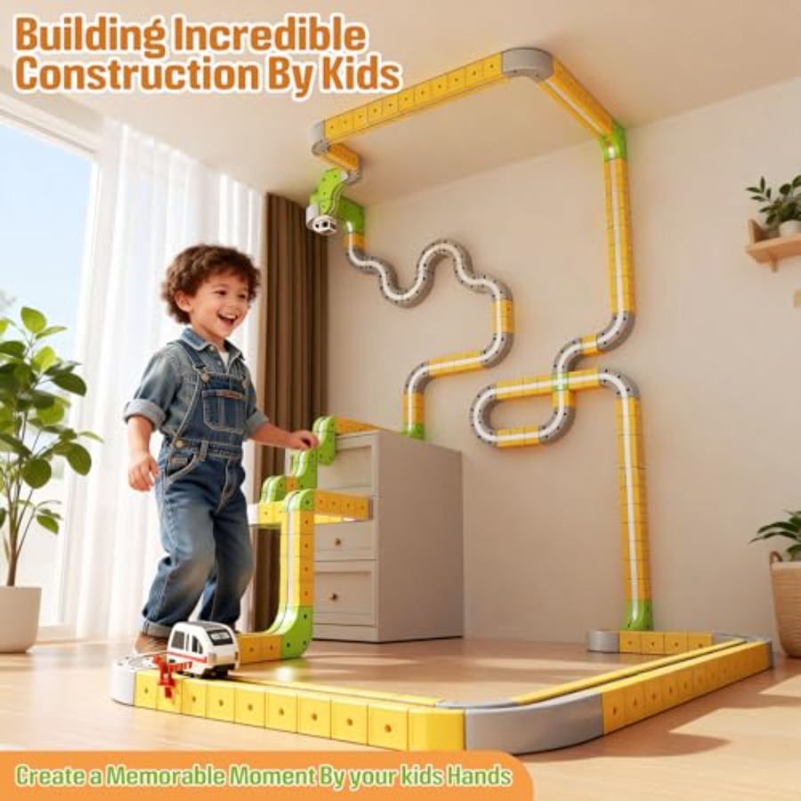 STEM train set for kids 4-8 ma - Toy Train Track Set recensione e prezzo