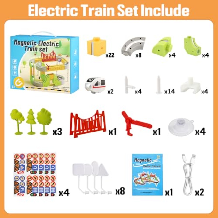 STEM train set for kids 4-8 ma - Toy Train Track Set recensione e prezzo