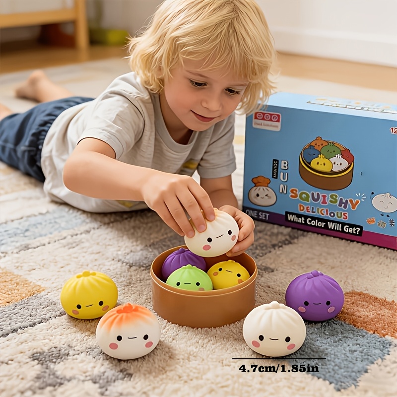 1PC Colorful Steamed Bun Squis - Kids Toys Basket recensione e prezzo