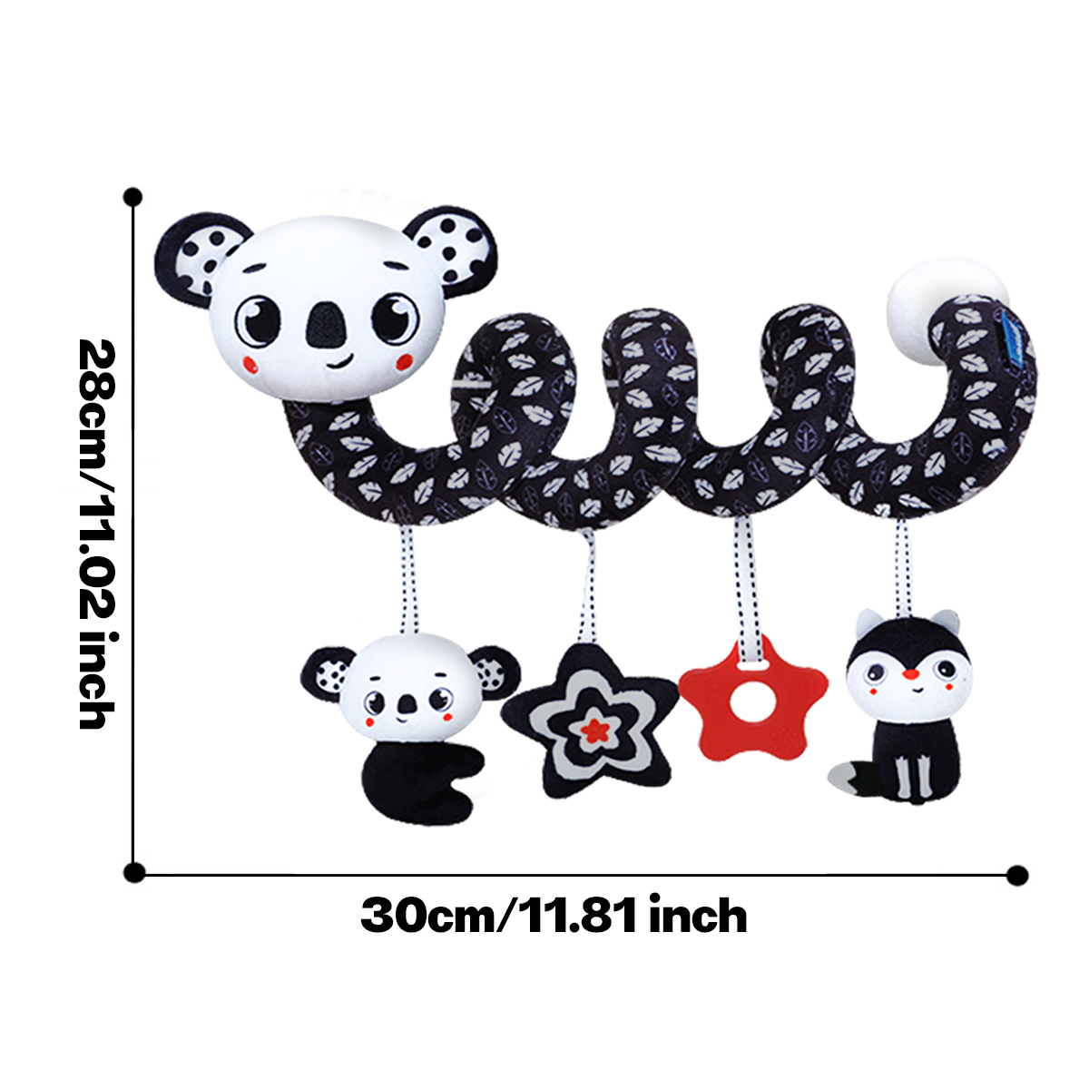 Spiral Plush Toys, Black White - Kids Toys New Born recensione e prezzo