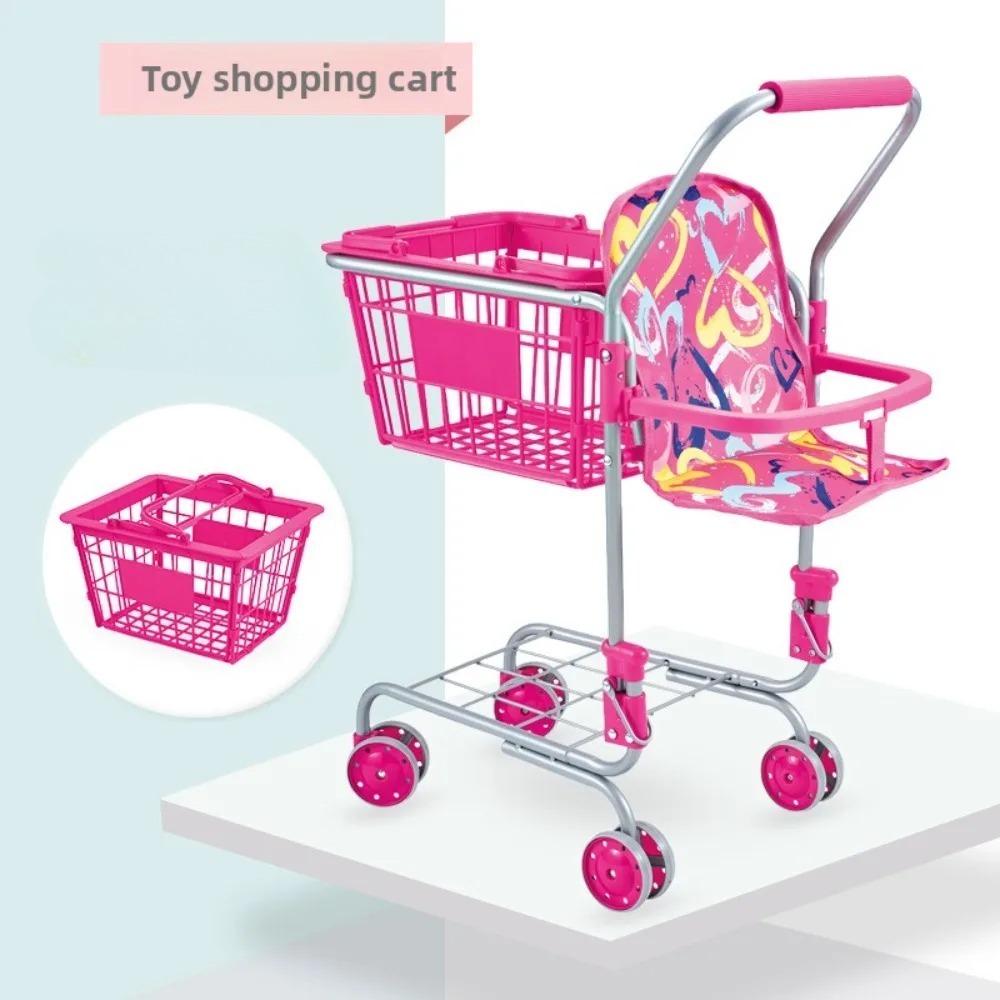 Baby Doll Shopping Cart for Gi - Kids Toys Basket recensione e prezzo