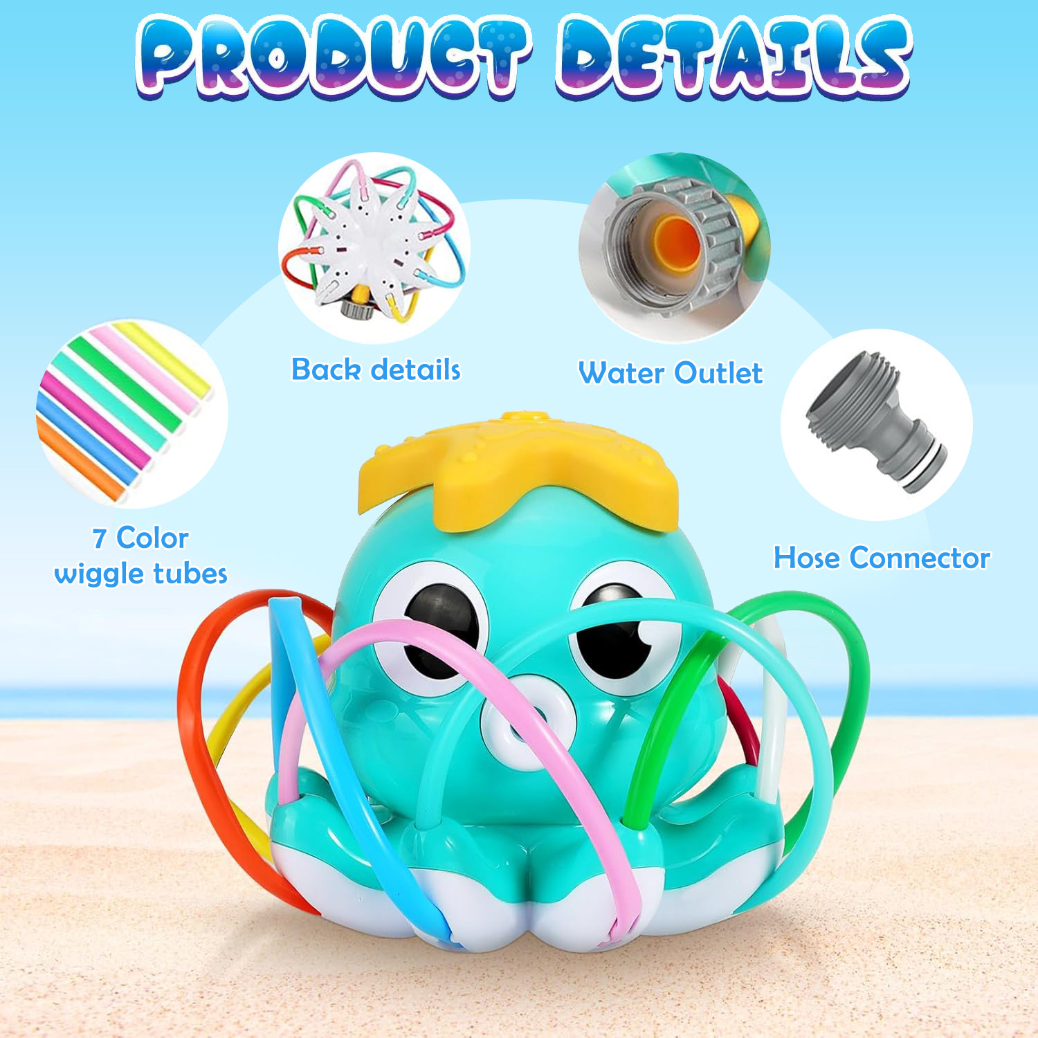Octopus Sprinkler Water Spray  - Kids Yard Toys recensione e prezzo