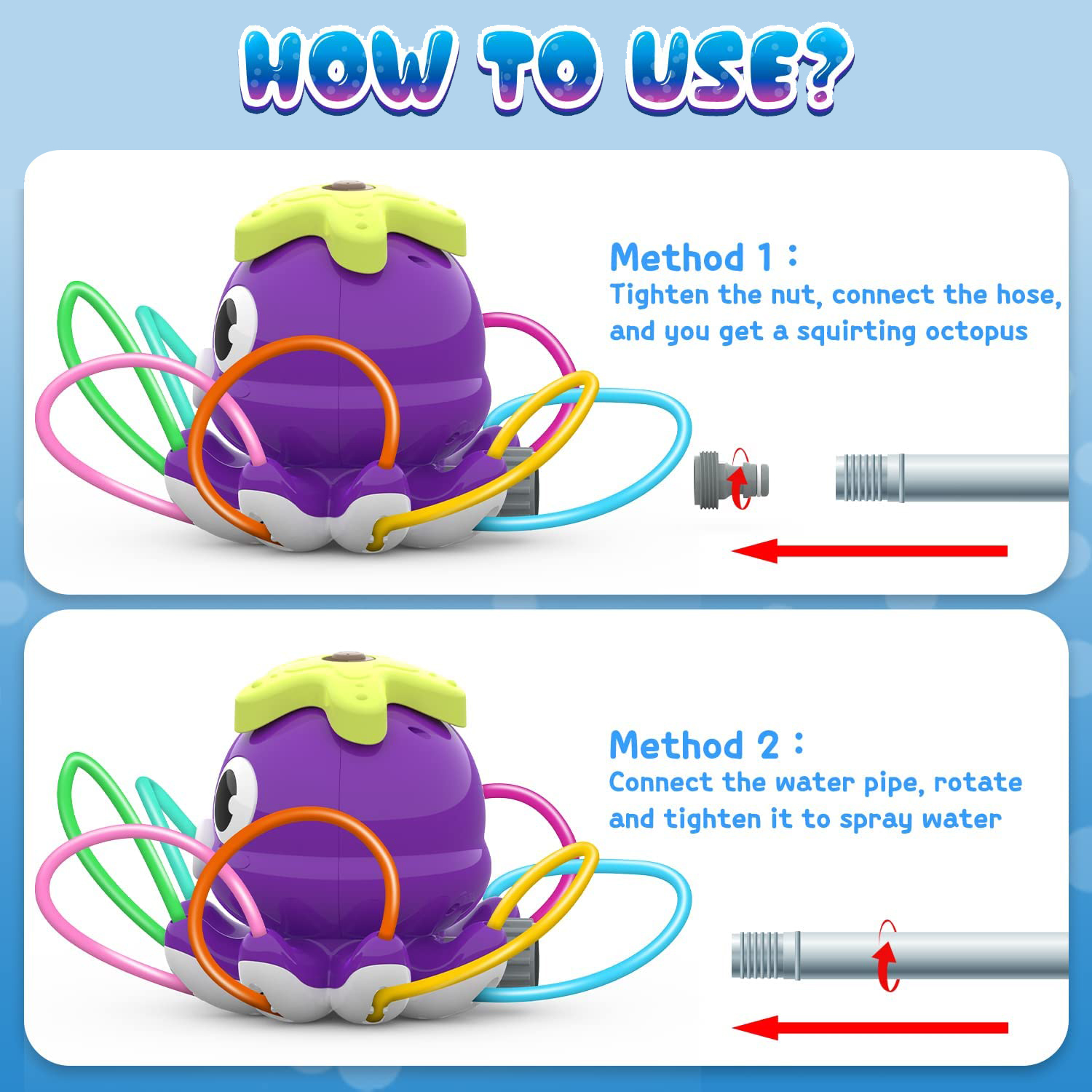 Octopus Sprinkler Water Spray  - Kids Yard Toys recensione e prezzo