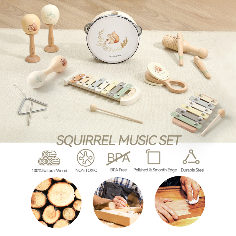 Montessori Wooden Toy Multicol - Kids Toys Xylophone recensione e prezzo