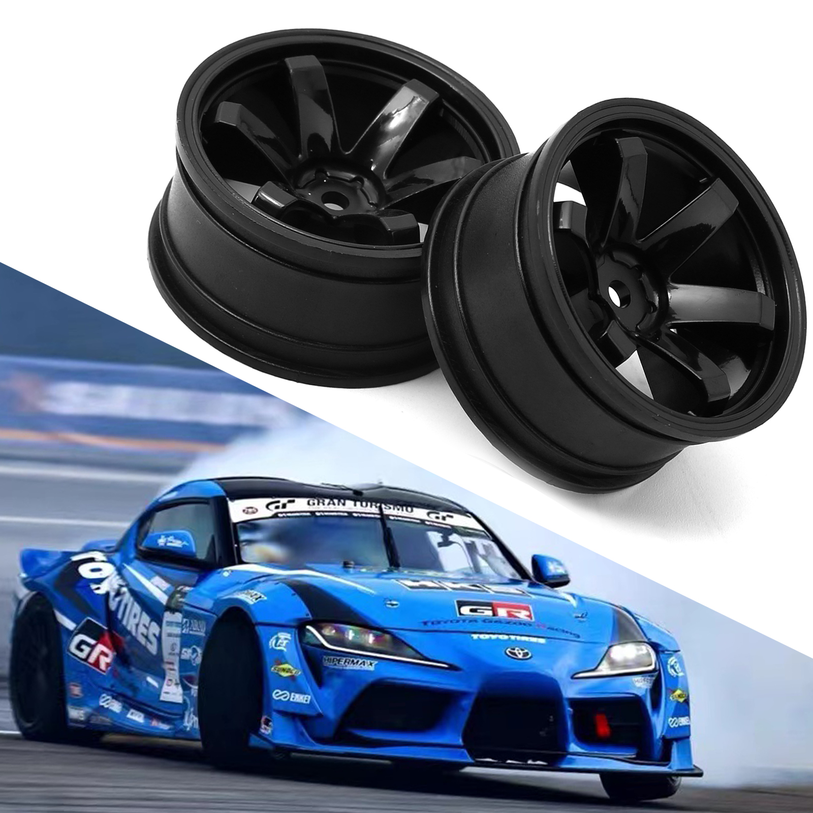 4pcs  Plastic Wheel Hub RC Rac - Kids Toys Remote Car recensione e prezzo