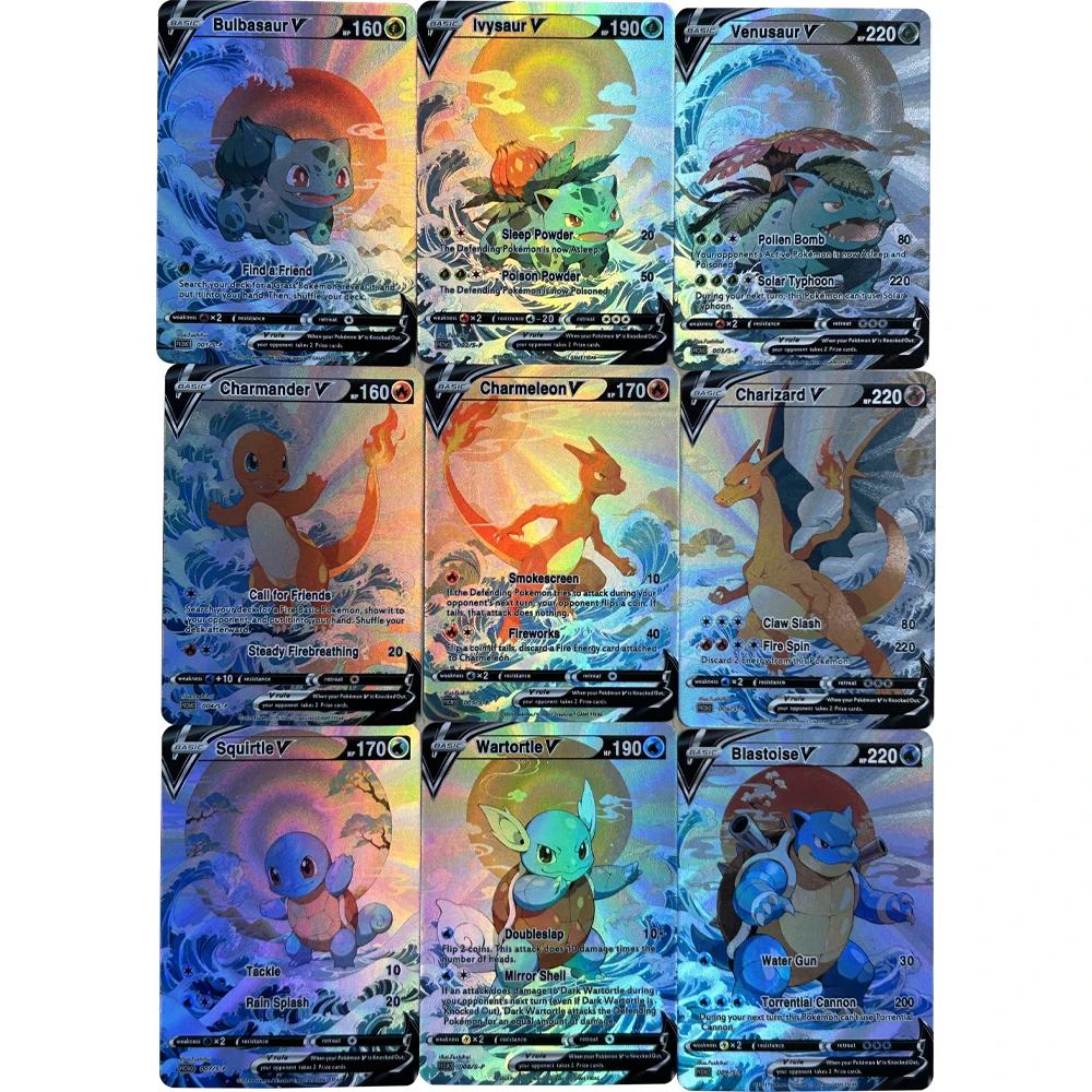 9Pcs/set DIY Anime PTCG Collec - Card Game Kids recensione e prezzo