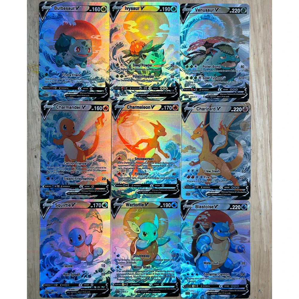 9Pcs/set DIY Anime PTCG Collec - Card Game Kids recensione e prezzo