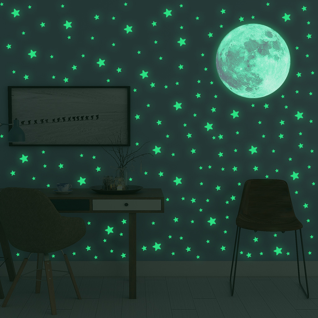 Luminous Moon Stars Wall Stick - Glow In Dark Stars recensione e prezzo