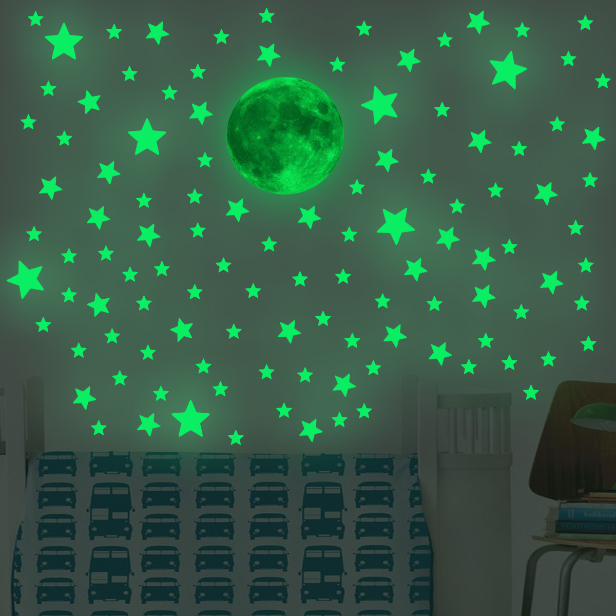 Luminous Moon Stars Wall Stick - Glow In Dark Stars recensione e prezzo