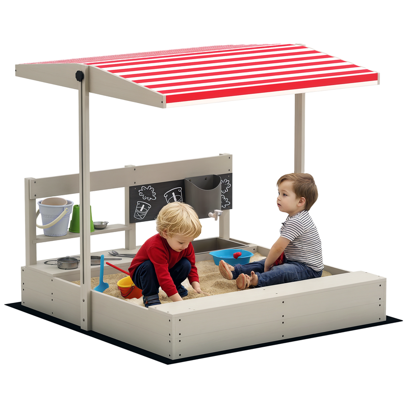 Outsunny Kids Sandbox with Hei - Kids Toys Kitchen recensione e prezzo