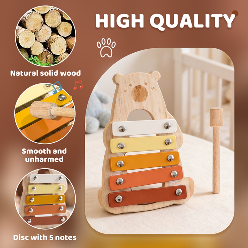 Baby Musical Toys Wooden Bear  - Kids Toys Xylophone recensione e prezzo