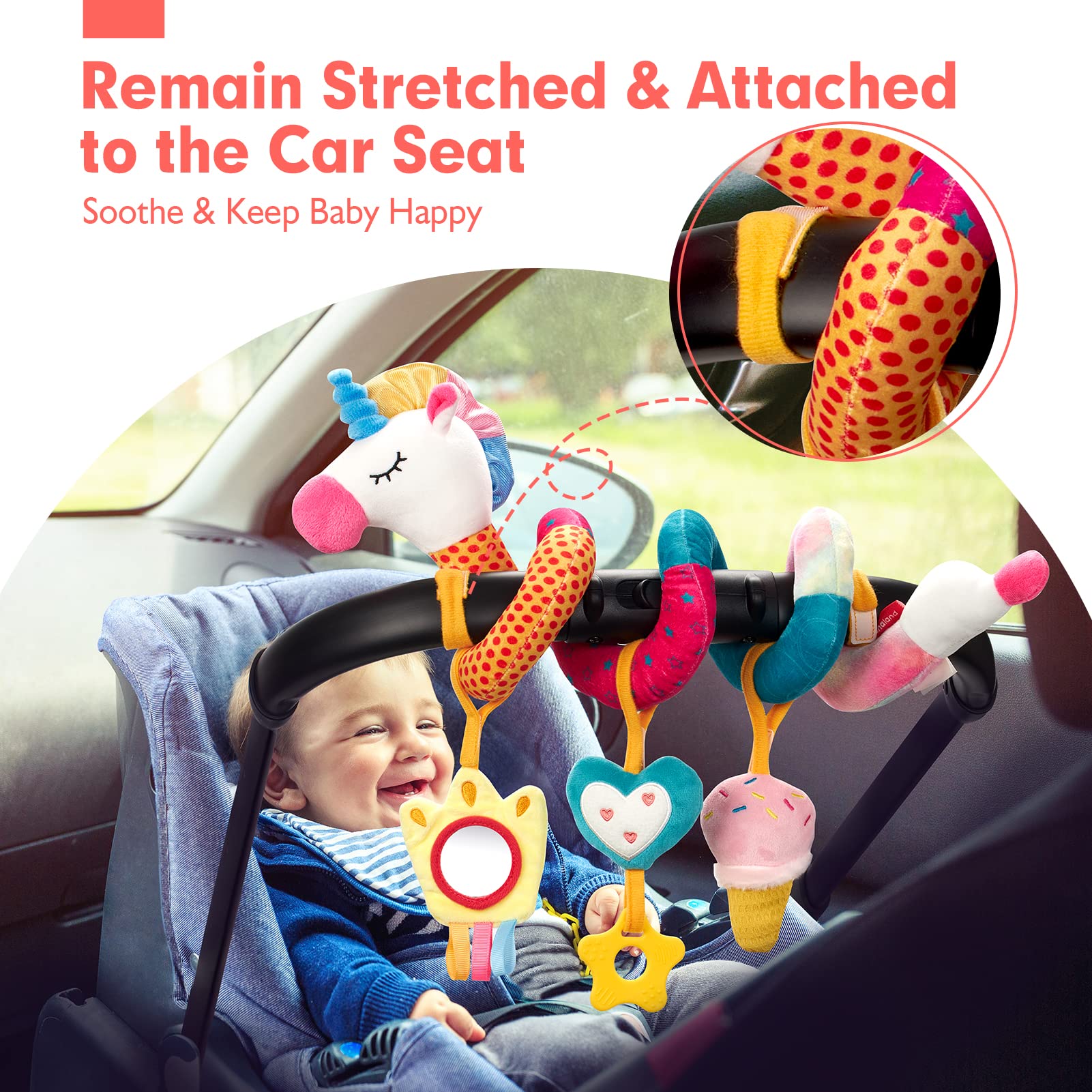 Car Seat Toys for Babies Rattl - Kids Toys New Born recensione e prezzo