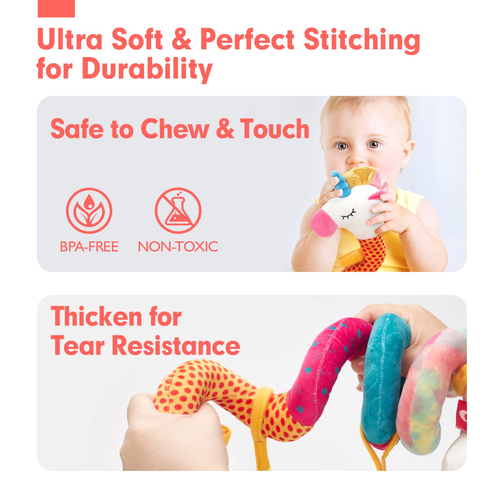 Car Seat Toys for Babies Rattl - Kids Toys New Born recensione e prezzo
