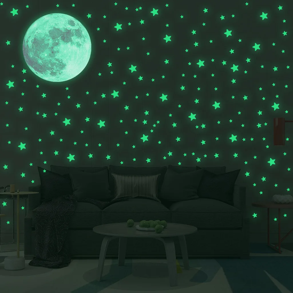 Luminous Moon Stars Wall Stick - Glow In Dark Stars recensione e prezzo