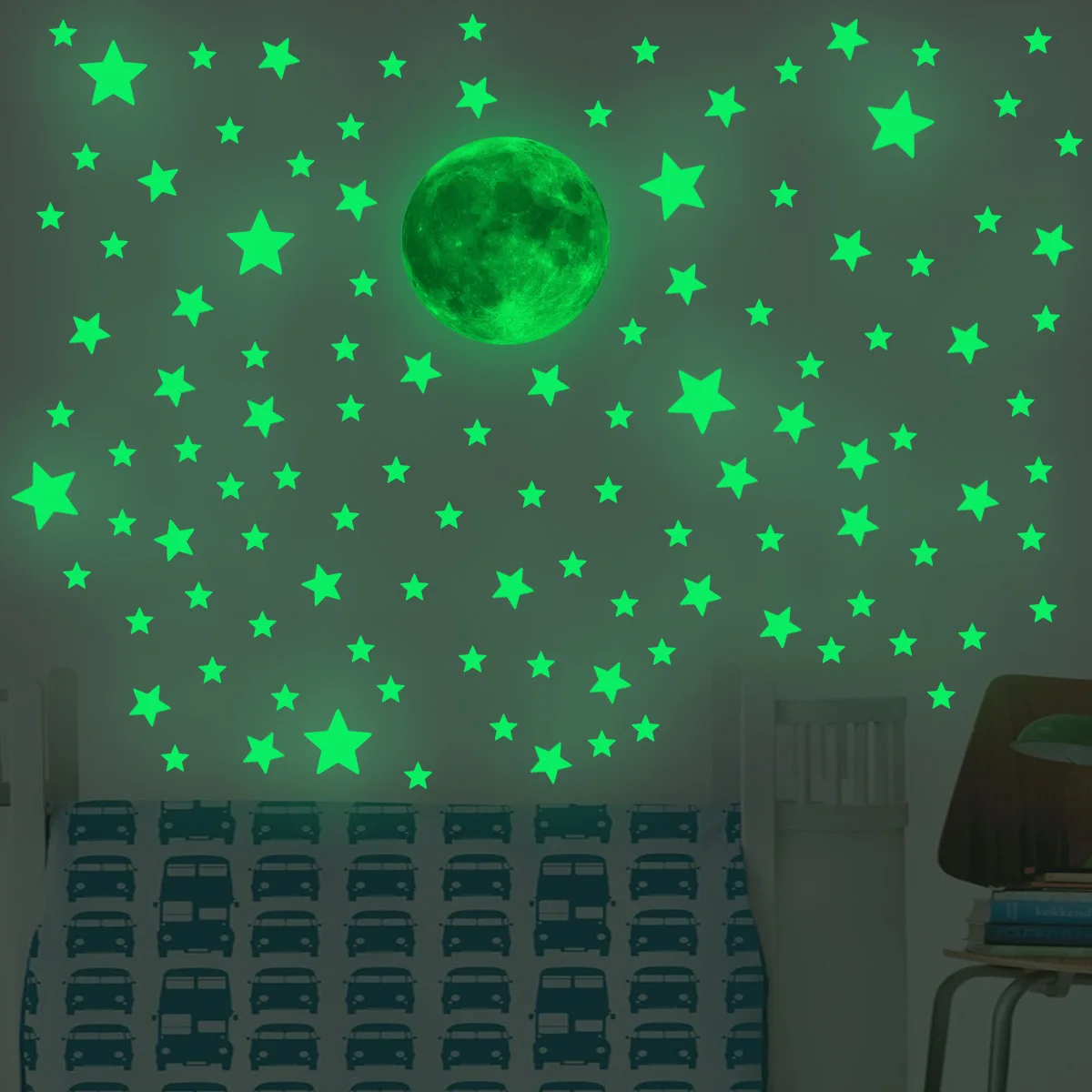 Luminous Moon Stars Wall Stick - Glow In Dark Stars recensione e prezzo