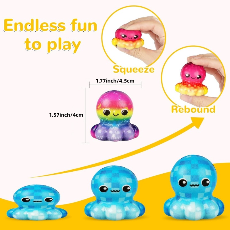 6/12PCS Octopus Slow Squishy T - Kids Toys Basket recensione e prezzo