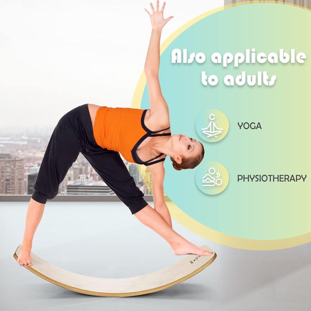 35 Wooden Balance Board for Ki - Kids Yoga Toys recensione e prezzo