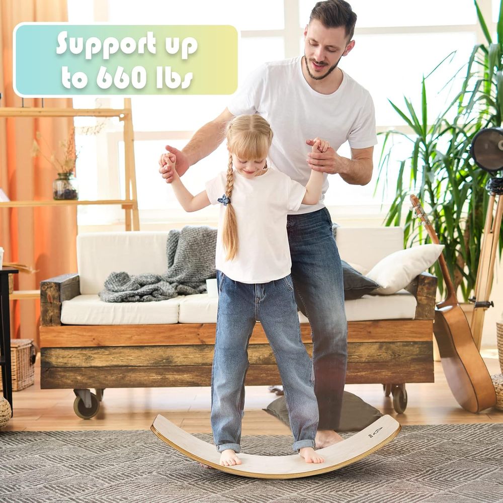 35 Wooden Balance Board for Ki - Kids Yoga Toys recensione e prezzo