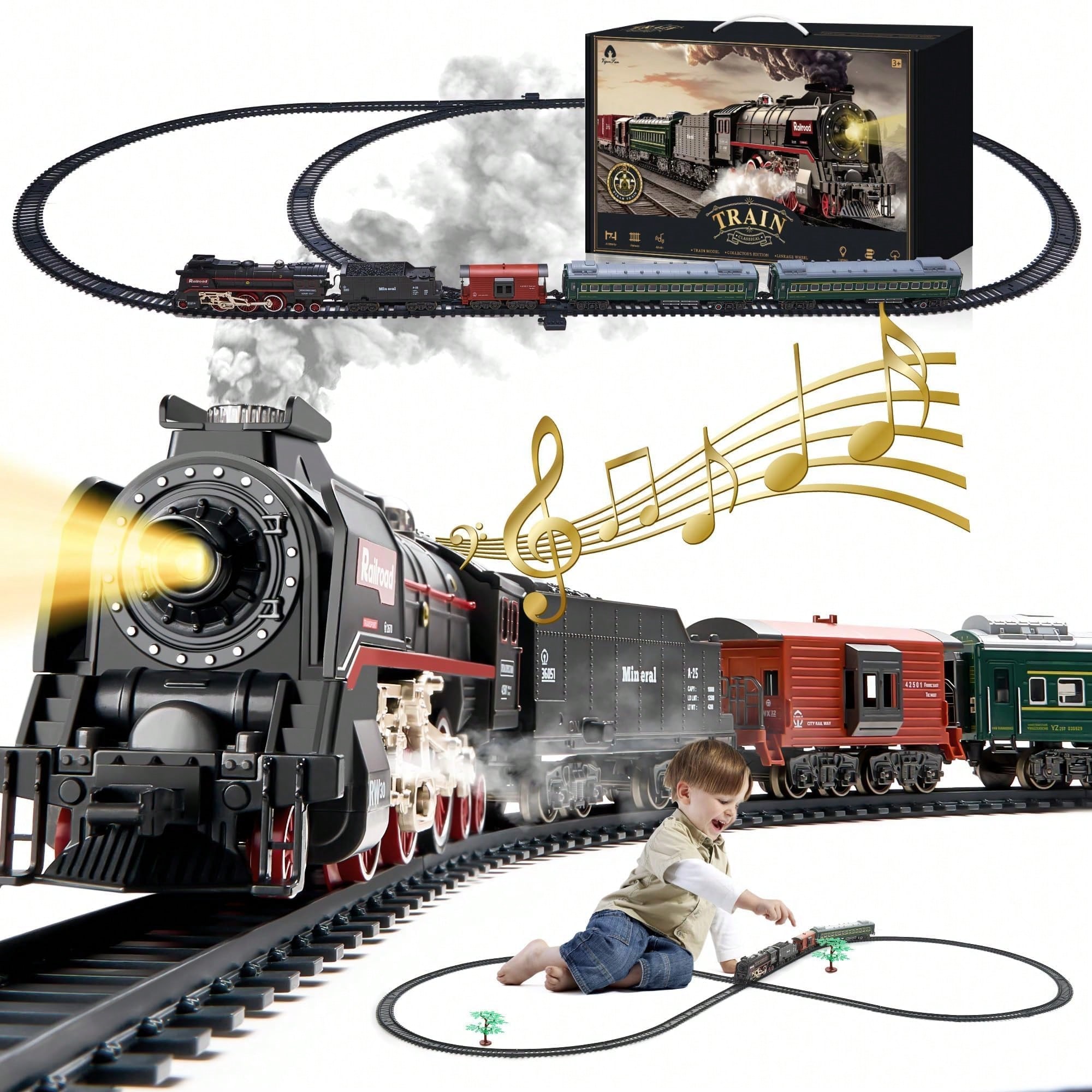 Luxury Electric Train Set with - Toy Train Track Set recensione e prezzo